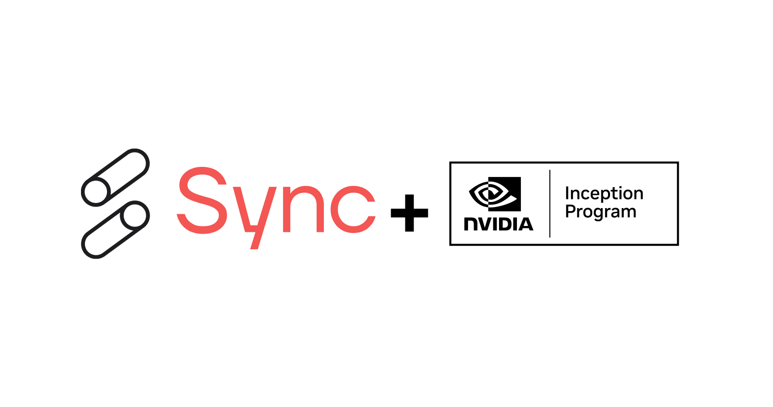 Sync joins NVIDIA Inception Program